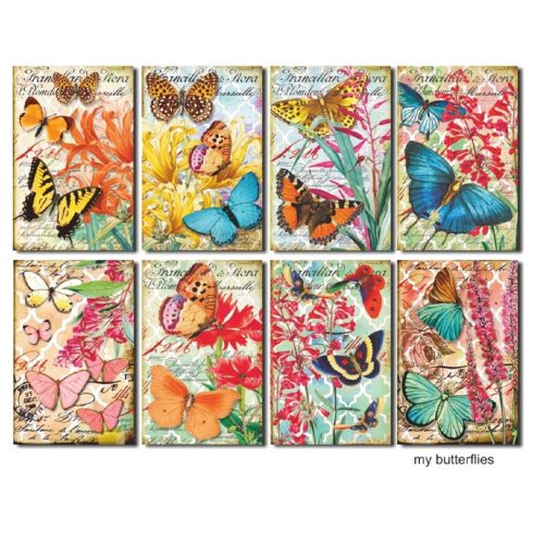 Decorer – My Butterflies korttikuvat 7 x 10,8 cm (24 kpl)
