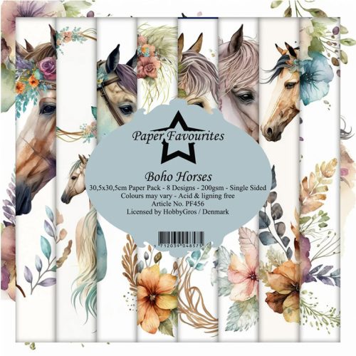 Paper Favourites – Boho Horses paperilajitelma 30,5 x 30,5 cm