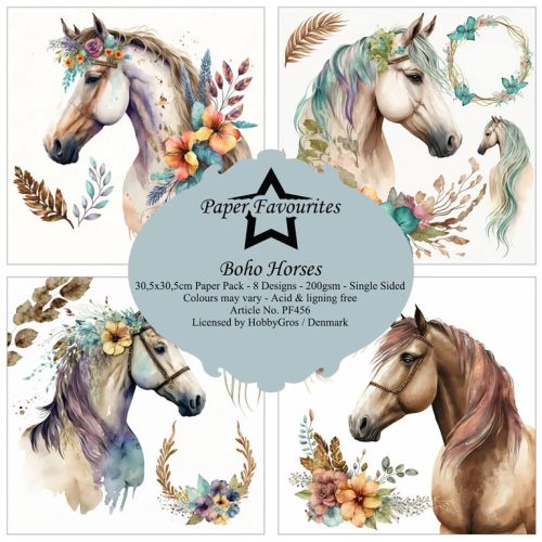 Paper Favourites – Boho Horses paperilajitelma 305 x 305 cm1