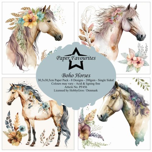 Paper Favourites – Boho Horses paperilajitelma 305 x 305 cm2