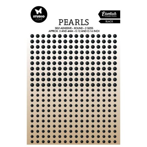Studio Light Pearls Self-adhesive BLACK – puolihelmitarrat (336kpl)