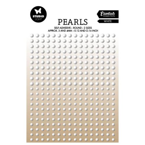 Studio Light Pearls Self-adhesive WHITE – puolihelmitarrat (336kpl)