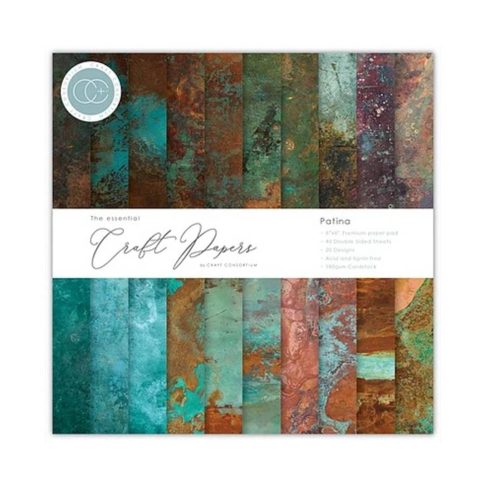 Craft Consortium – Patina paperilehtiö 15,2 x 15,2 cm