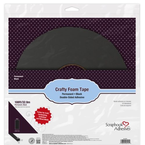 Crafty Foam Tape 10mm 32,9m BLACK– 3D Kohoteippi