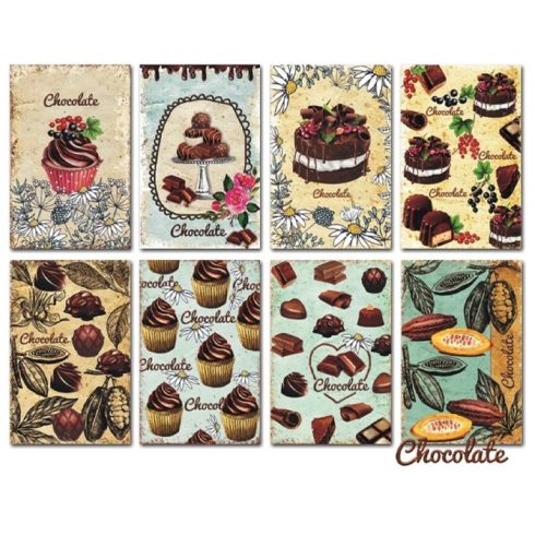Decorer – Chocolate korttikuvat 7 x 10,8 cm (24 kpl)
