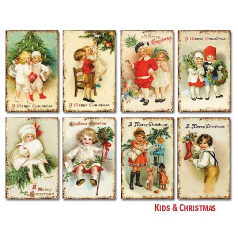 Decorer – Kids & Christmas korttikuvat 7 x 10,8 cm (24 kpl)