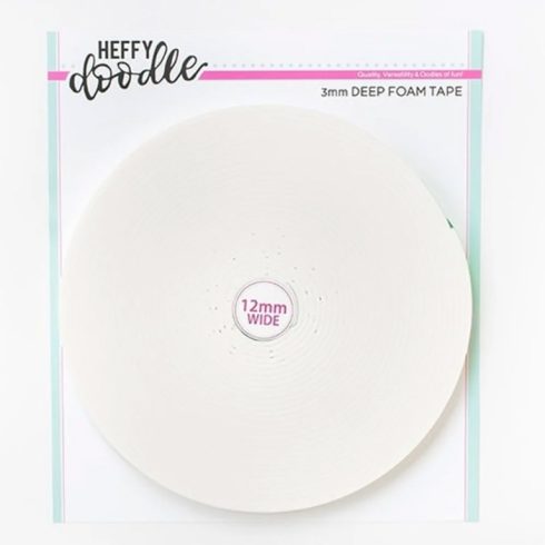Heffy Doodle Foam Tape 12mm/10m WHITE – 3D Kohoteippi