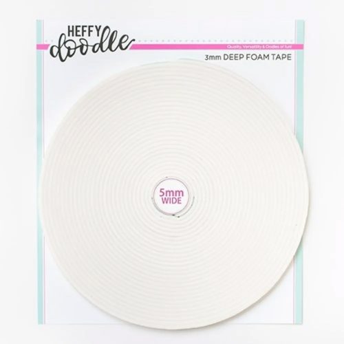 Heffy Doodle Foam Tape 5mm 10m WHITE – 3D Kohoteippi