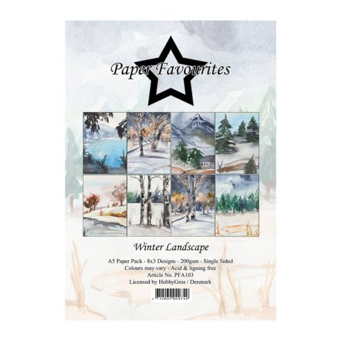 Paper Favourites – Winter Landscape paperilajitelma A5
