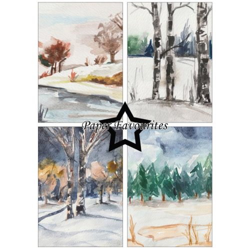 Paper Favourites – Winter Landscape paperilajitelma A5 1