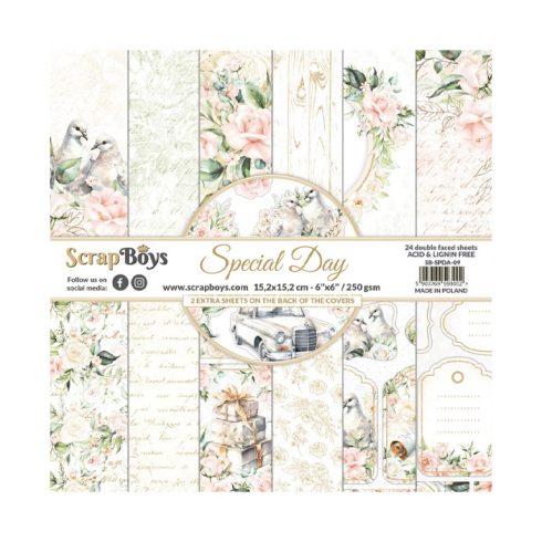 ScrapBoys – Special Day paperilehtiö 15,2 x 15,2 cm