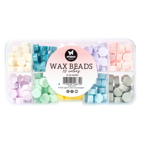 Studio Light Wax Beads sinetti vahanapit – PASTEL (10 väriä)