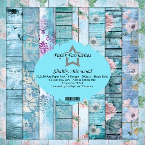 Paper Favourites – Shabby Chic Wood paperilajitelma 30,5 x 30,5 cm