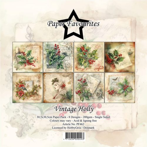 Paper Favourites – Vintage Holly paperilajitelma 305 x 305 cm