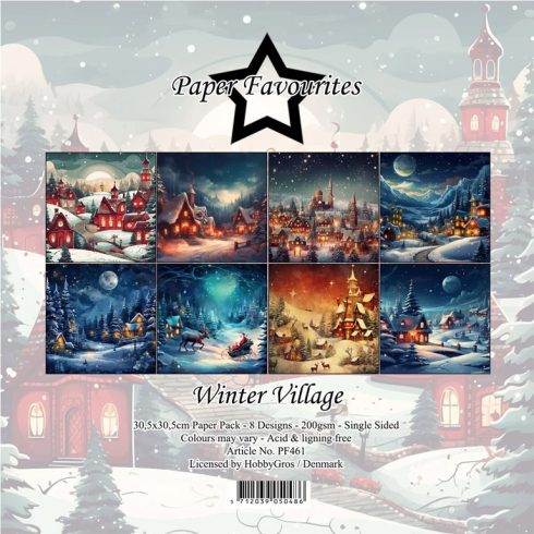 Paper Favourites – Winter Village paperilajitelma 30,5 x 30,5 cm