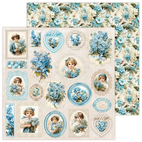 dear diary forget me not main kit set of scrapbooking papers 30x30cm lemoncraft 5
