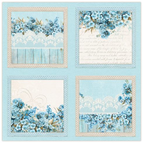 dear diary forget me not small paper pad pad of scrapbooking papers 203x203cm lemoncraft