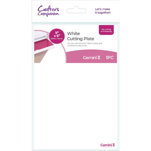 Gemini White Cutting Plate – valkoinen leikkuulevy (1 kpl)
