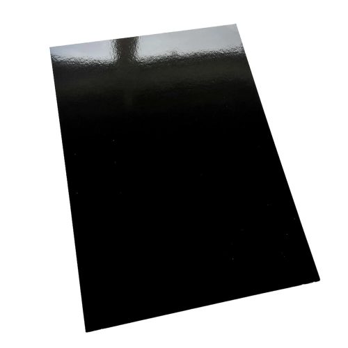 Paper Favourites Mirror Card Glossy Black – Peilikartonki musta A4 250g 5 kpl1