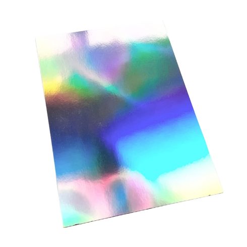 Paper Favourites Mirror Card Glossy Holo Waves – Peilikartonki helmiainen A4 250g 5 kpl1