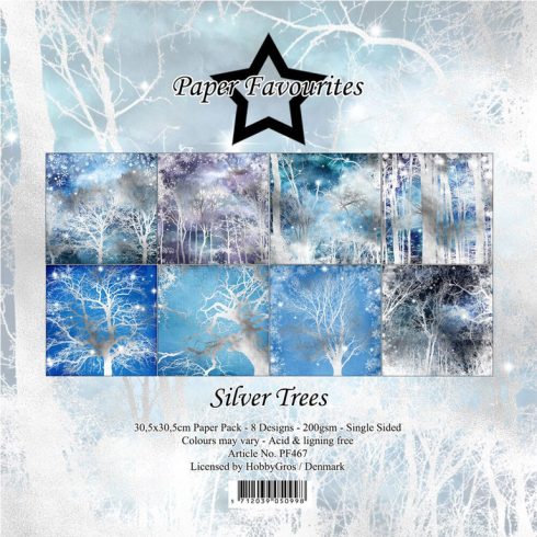 Paper Favourites – Silver Trees paperilajitelma 30,5 x 30,5 cm