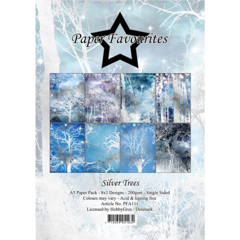 Paper Favourites – Silver Trees paperilajitelma A5