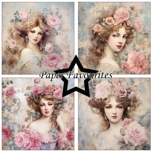 Paper Favourites – Vintage Ladies Rose paperilajitelma 2