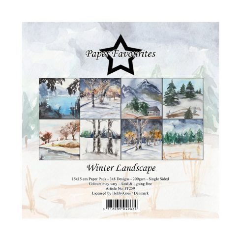 Paper Favourites – Winter Landscape paperilajitelma 15 x 15 cm