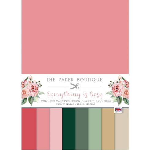 The Paper Boutique – Everyhing is Rosy paperilajitelma VÄRIT A4