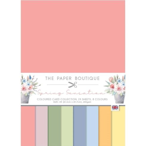 The Paper Boutique – Spring Sensation paperilajitelma VÄRIT A4