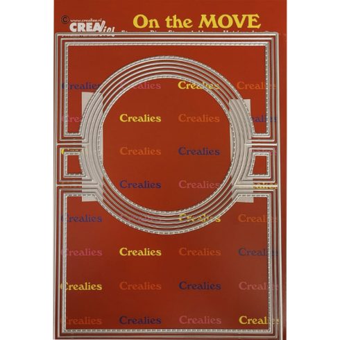 Crealies On the Move stanssi – SWINGCARD WITH CIRCLE