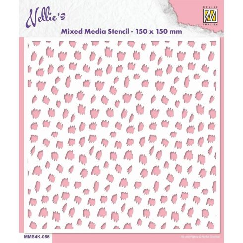 Nellie’s Mixed Media Stencil sapluuna – Cheetah