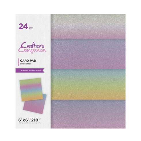 Crafter’s Companion Ombre Glitter – hilekartonkilajitelma 15,2 x 15,2 cm