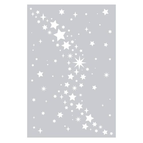 Crafters Companion sapluuna – Cosmic Collection Stencil Starry Night2