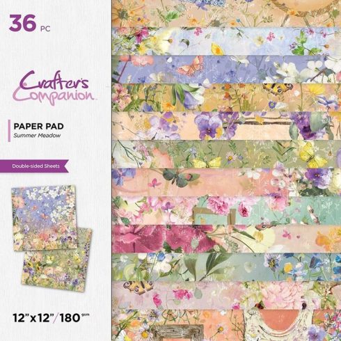 Crafter's Companion – Summer Meadow paperilehtiö 30,5 x 30,5 cm