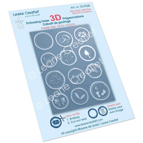 Leane Creatlef 3D kohokuviointikansio – WAX SEAL SPECIAL OCCATIONS