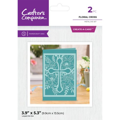 Crafter's Companion stanssi – FLORAL CROSS