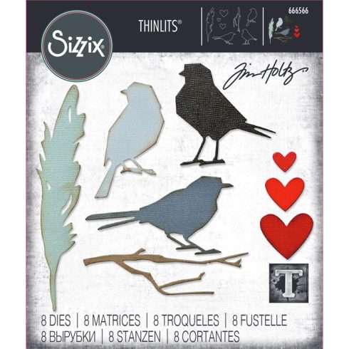 Sizzix Thinlits stanssi – VAULT LOVEBIRDS