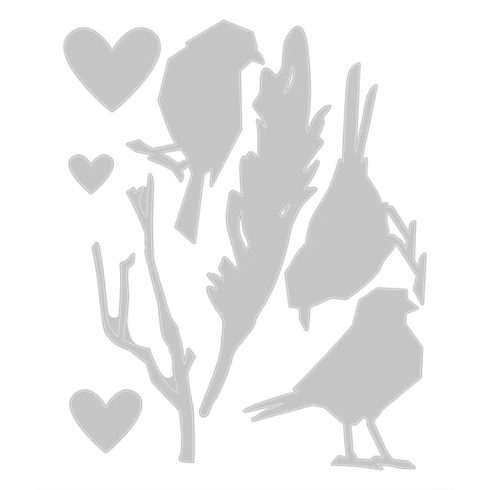 Sizzix Thinlits stanssi – VAULT LOVEBIRDS3