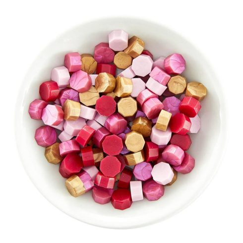 Spellbinders Wax Bead Mix sinetti vahanapit – Pink