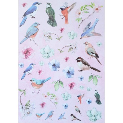 Studio Light Die Cut Designer Paper Pad – Spring Birds paperilehtio A4 3