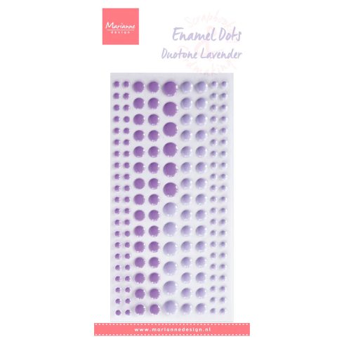 Marianne Design – Enamel Dots Duotone Lavender 3D-tarra