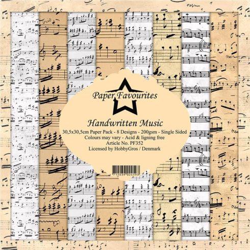 Paper Favourites – Handwritten Music paperilajitelma 30,5 x 30,5 cm