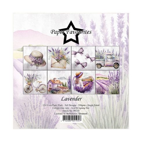 Paper Favourites – Lavender paperilajitelma 15 x 15 cm