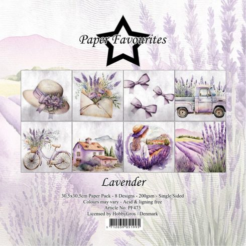 Paper Favourites – Lavender paperilajitelma 30,5 x 30,5 cm