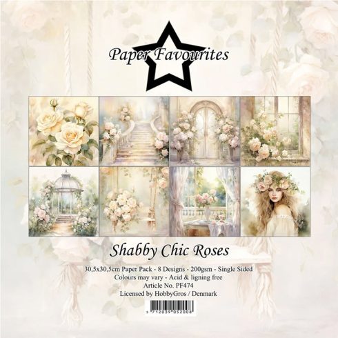 Paper Favourites – Shabby Chic Roses paperilajitelma 30,5 x 30,5 cm