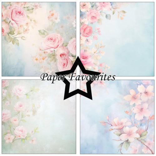 Paper Favourites – Watercolor Floral paperilajitelma1