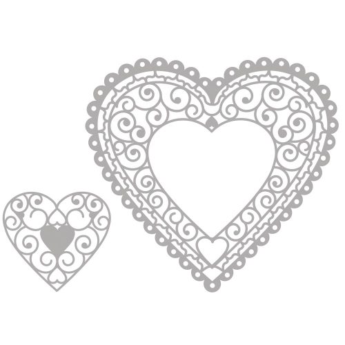 Rayher stanssi – HEART DOILY