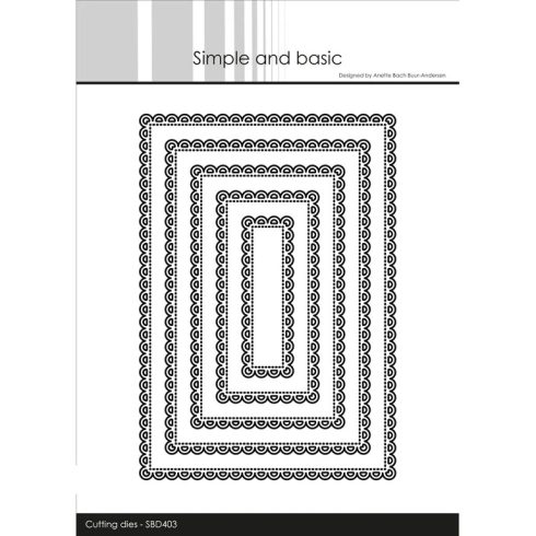 Simple and Basic stanssi – LACE EDGE RETANGLE