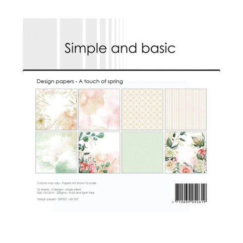 Simple and Basic – A Touch of Spring paperilajitelma 15 x 15 cm